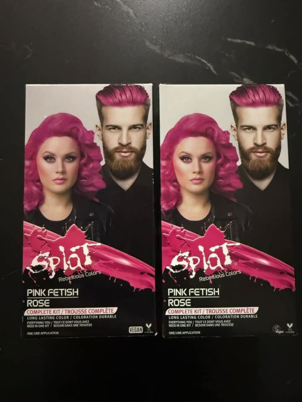 Splat Rebellious Colours- Pink Fetish Hair Color Kit - Set of 2